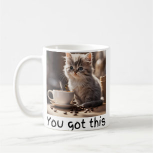 Katt har kaffe Mugg