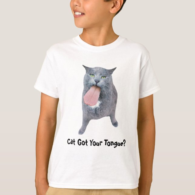 Katt Har Tunga? T Shirt (Framsida)