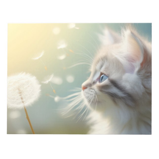 Katt Hårig Pet Animal Tranquil fredningsfri Anteckningsblock (Framsida)