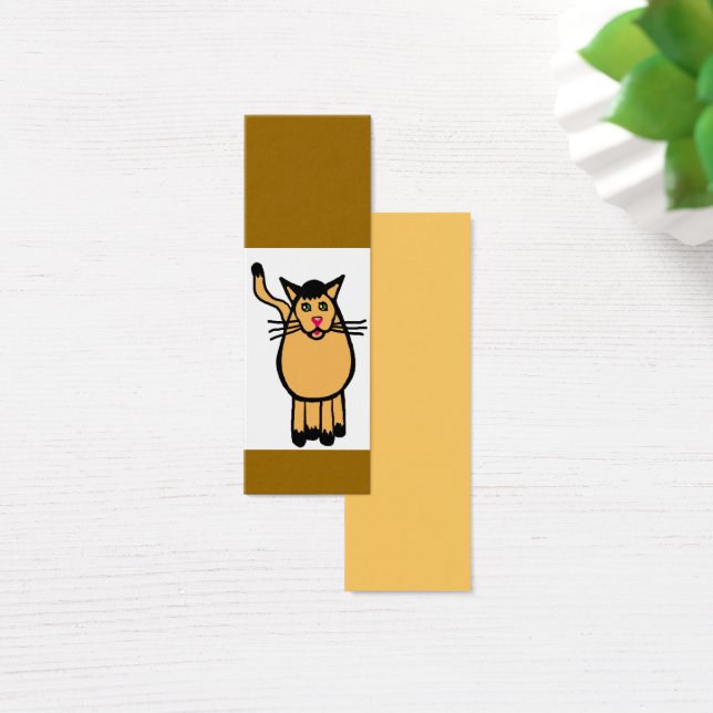 Katt hej litet visitkort (Skivbord)