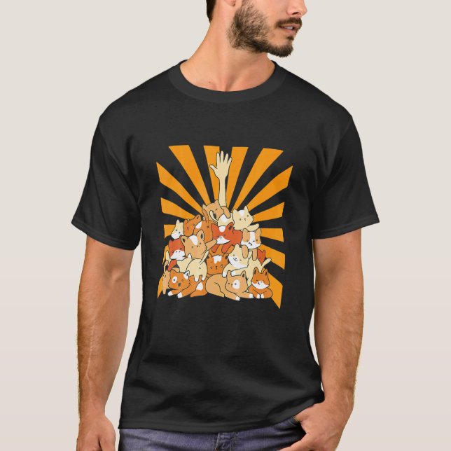 Katt hög t shirt (Framsida)