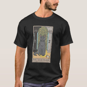 Katt Högpräst Tarotkort för en Tarotläsare T Shirt