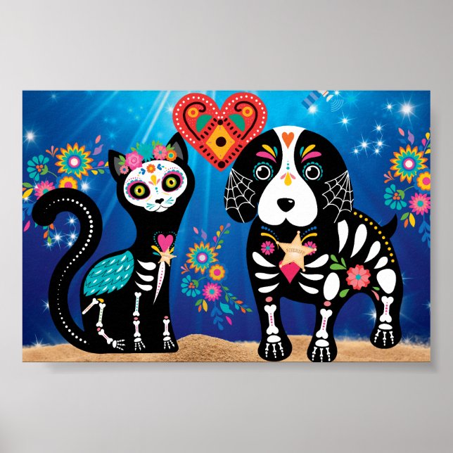 Katt/Hund/Död Poster Giftermål efter döden.. (Framsidan)