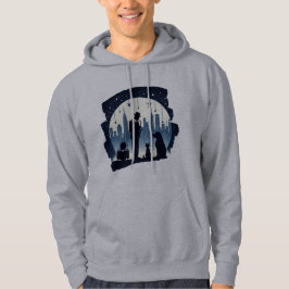 Katt, hund, Jazz Hoodie