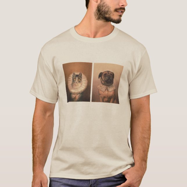 Katt & Hund T Shirt (Framsida)