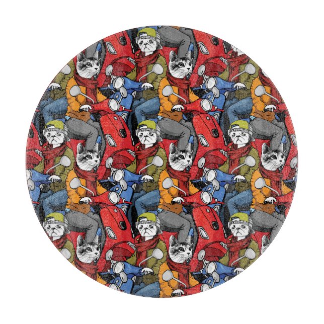 Katt- & hundsparkcykelmönster (Framsidan)