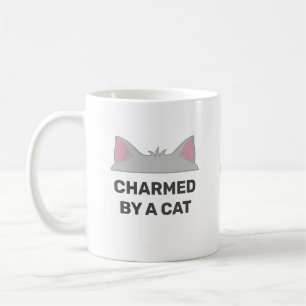 Katt huvud & Personligt roligt katt citat Kaffemugg