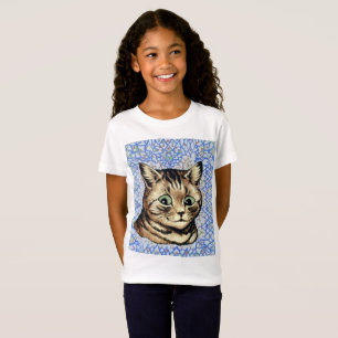 Katt huvud teckning av Louis Wain T Shirt
