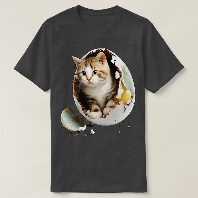 katt i ägg 11 t shirt (Design framsida)