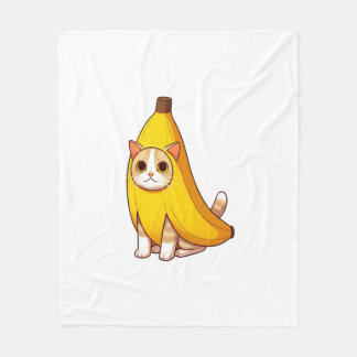 Katt i Banana Costume Fleecefilt