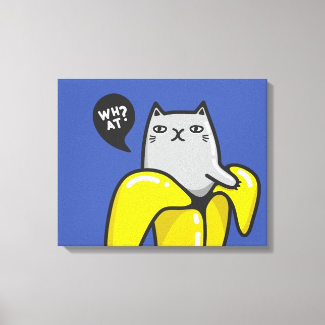 Katt i bananer canvastryck (Framsida)