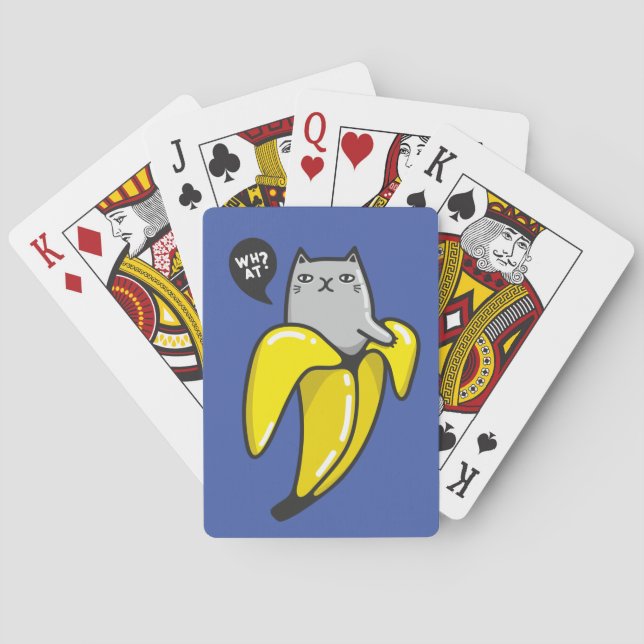 Katt i bananer casinokort (Baksidan)