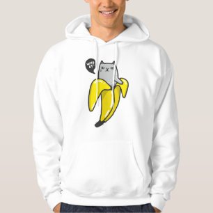 Katt i bananer hoodie