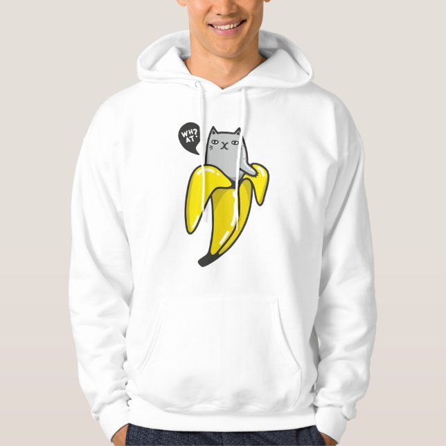 Katt i bananer hoodie (Framsida)