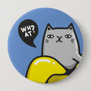 Katt i bananer knapp