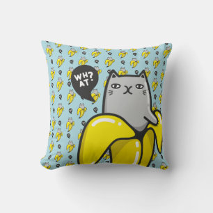 Katt i bananer kudde