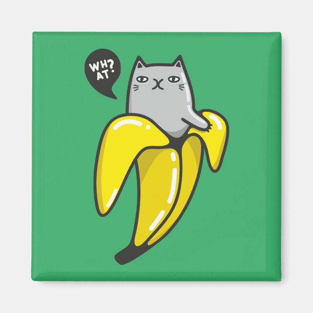 Katt i bananer magnet (Framsidan)