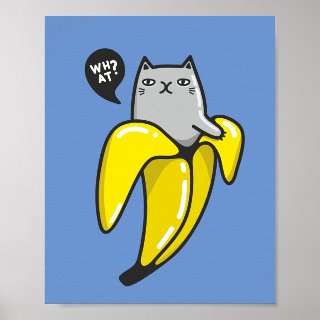 Katt i bananer poster (Framsidan)