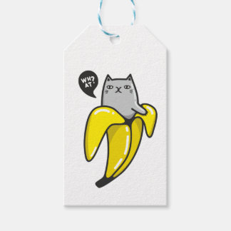 Katt i bananer presentetikett