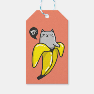 Katt i bananer presentetikett