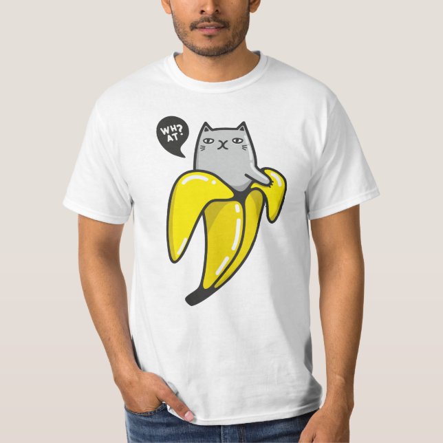 Katt i bananer t shirt (Framsida)