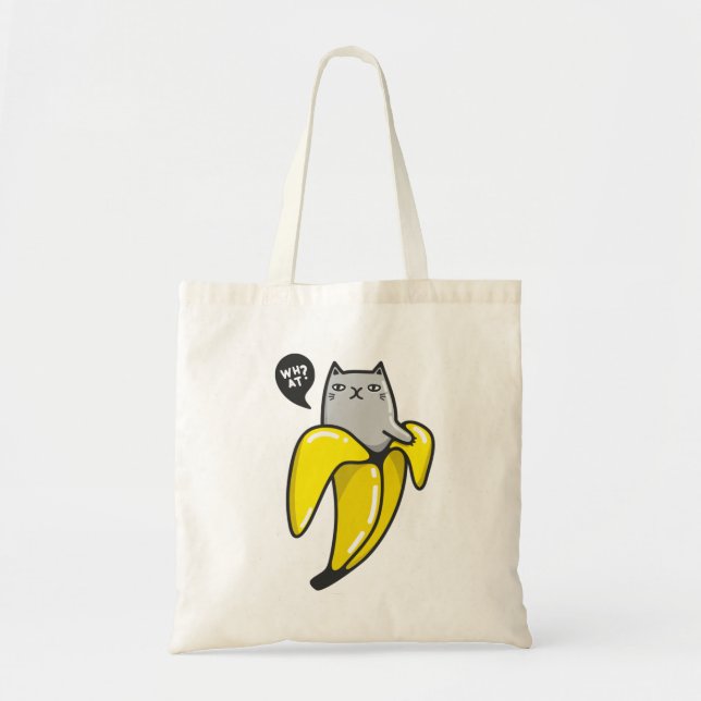 Katt i bananer tygkasse (Framsidan)