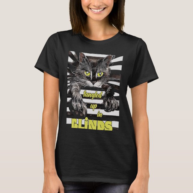 Katt i Blind Explorer Kitten T Shirt (Framsida)