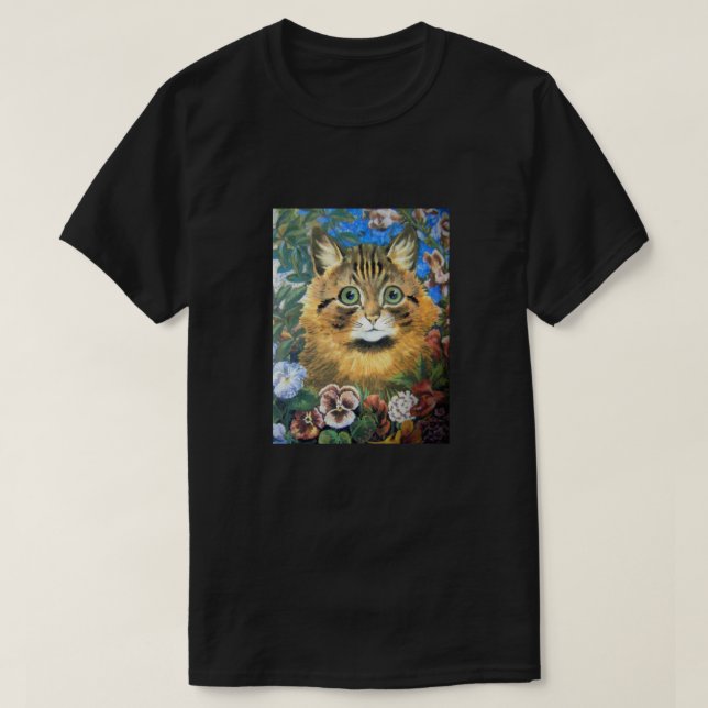 Katt i blomman, Louis Wain T Shirt (Design framsida)