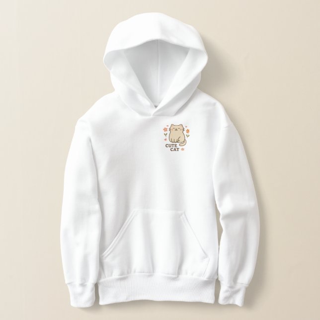 Katt i blomning t shirt (Laydown)