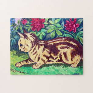 Katt i Blomsterträdgården, Louis Wain Pussel