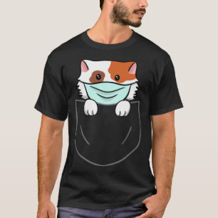 Katt i bröstfickans bröstkorg på Pocket Animal Ans T Shirt