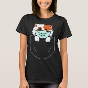 Katt i bröstfickans bröstkorg på Pocket Animal Ans T Shirt