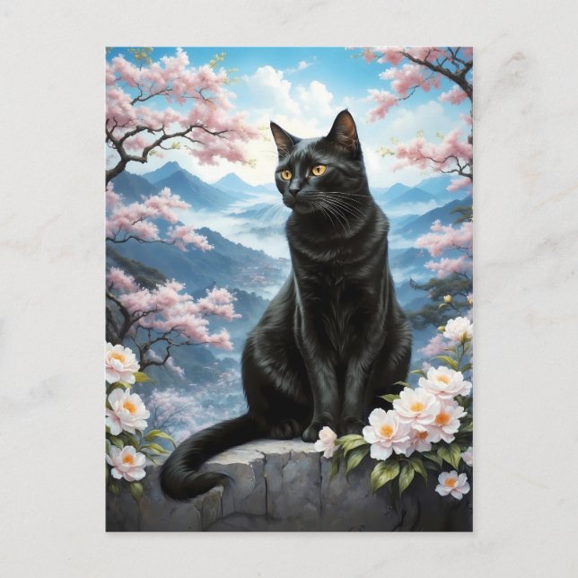 katt i China Vykort (Framsida)