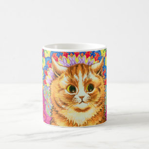 Katt i dekorativa Mönster, Louis Wain Kaffemugg