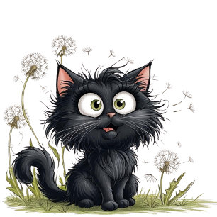 Katt i delstaten Fluffy Dandelions Mugg