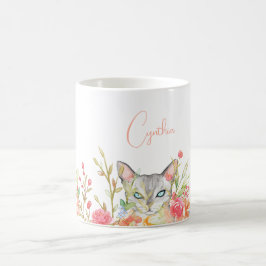 Katt i en Garden Customized Kaffemugg