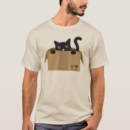 Katt i en låda Djuredesign T Shirt