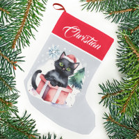 Katt i en låda julklappar kattfolk