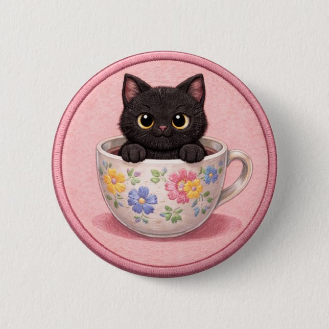 Katt I En Mugg Knapp (Framsida)