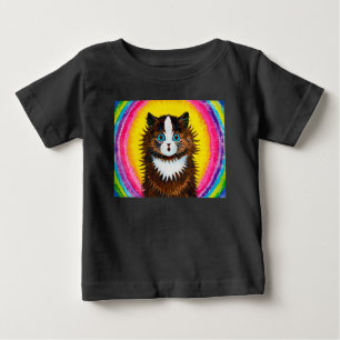 Katt i ett regnbåge, Louis Wain Baby T-Shirt