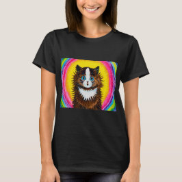Katt i ett regnbåge, Louis Wain T Shirt