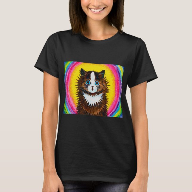 Katt i ett regnbåge, Louis Wain T Shirt (Framsida)