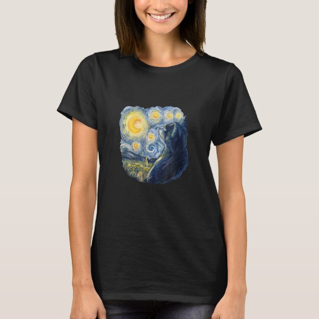 Katt i färg t shirt (Framsida)