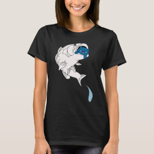 Katt i fiskbulkfisk av mun- och klövsjuka t shirt
