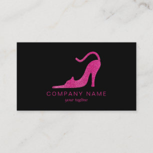 Katt i form av hög klåda i rosa färg visitkort