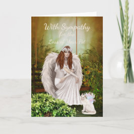 Katt i gel för förlust av sällskapsdjur kort