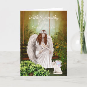 Katt i gel för förlust av sällskapsdjur kort