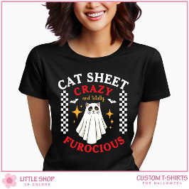 Katt i Ghost Costume Women's Halloween T Shirt