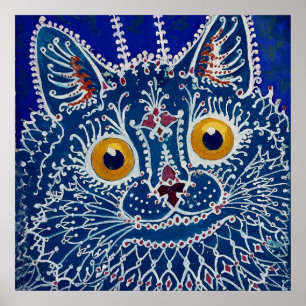 "Katt i Gothic Stil" av Louis Wain Poster