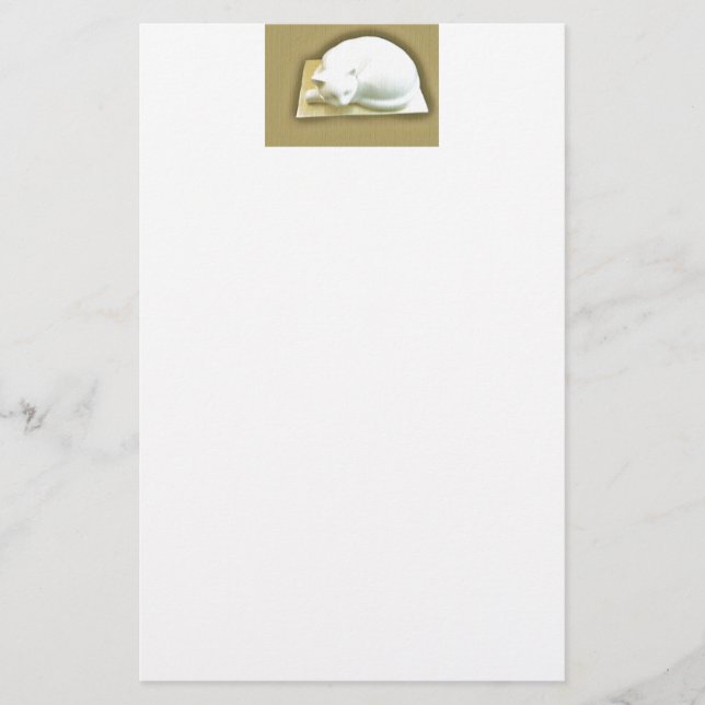 Katt i Guld Box II Brevpapper (Framsida)